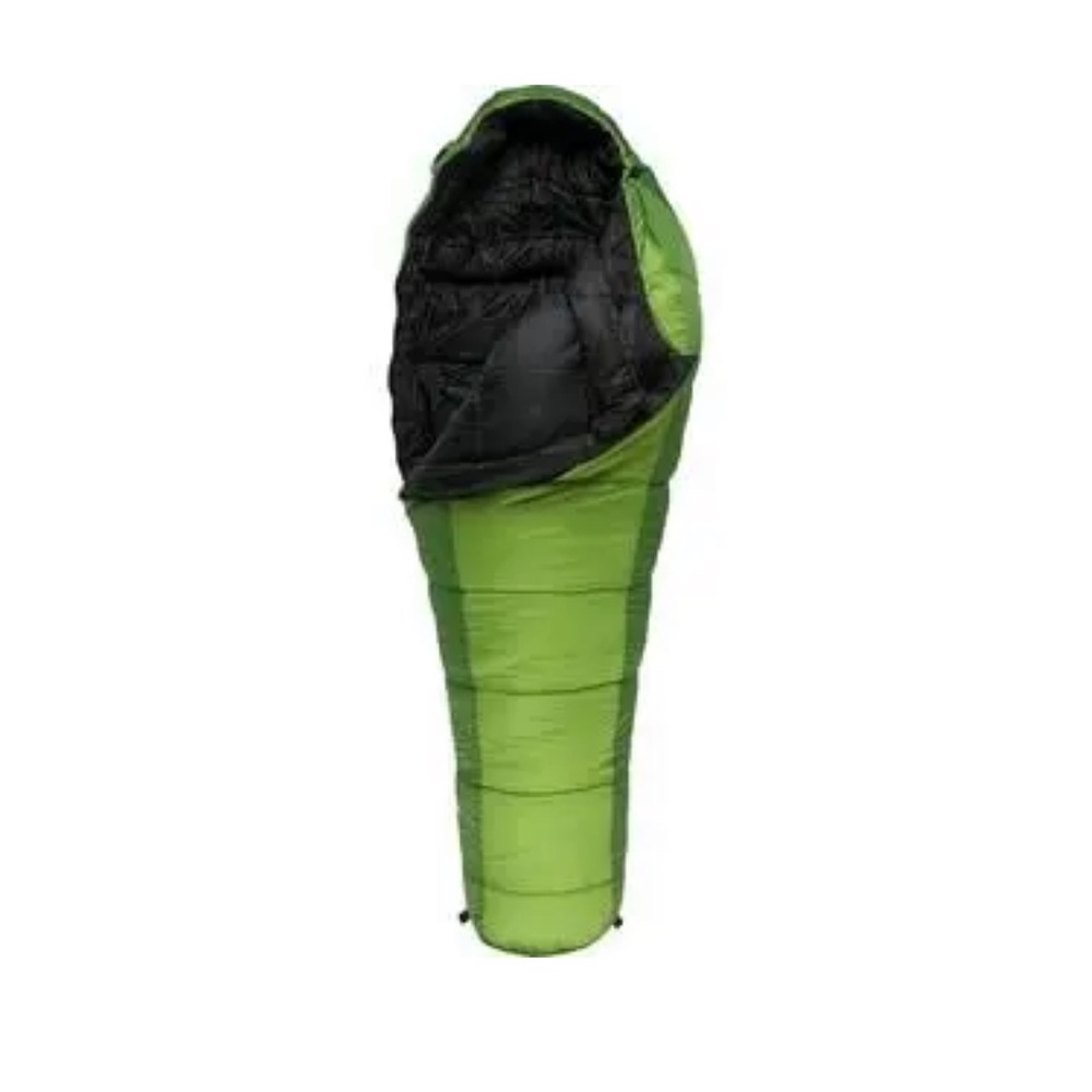 CRESCENT LAKE SLEEPING BAG: 0F SYNTHETIC KIWI/GREEN, WIDE